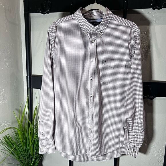 Tommy Hilfiger button down long sleeve shirt size large - Picture 9 of 15